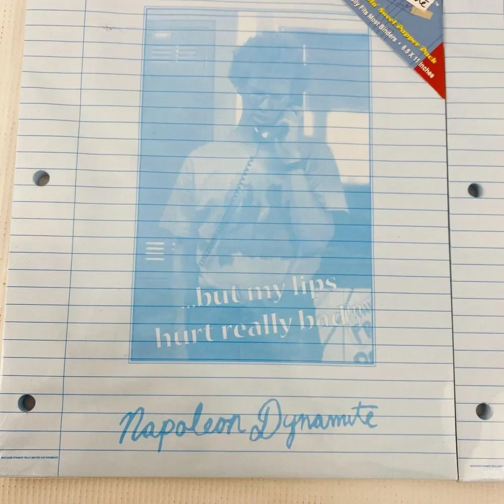 Napoleon Dynamite School Supplies Lot Folders‎ Loose Leaf Paper Heck Yes! Liger